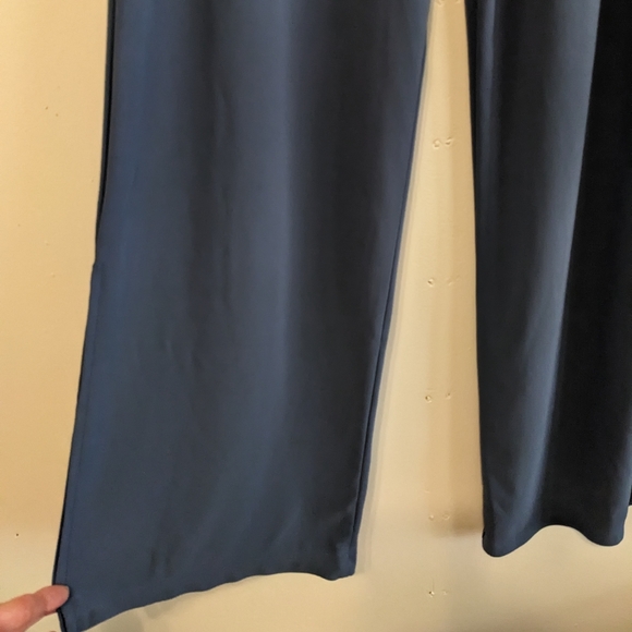 Zara blue pants slit leg - Picture 2 of 9